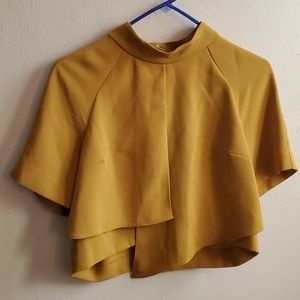 Rachel Roy Mustard Crop Top Size Medium